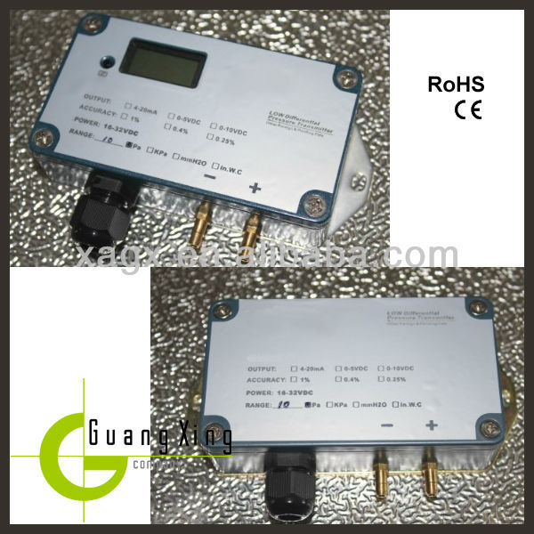 high quality low differential pressure sensor,low cost ,Operating voltage 24VDC
