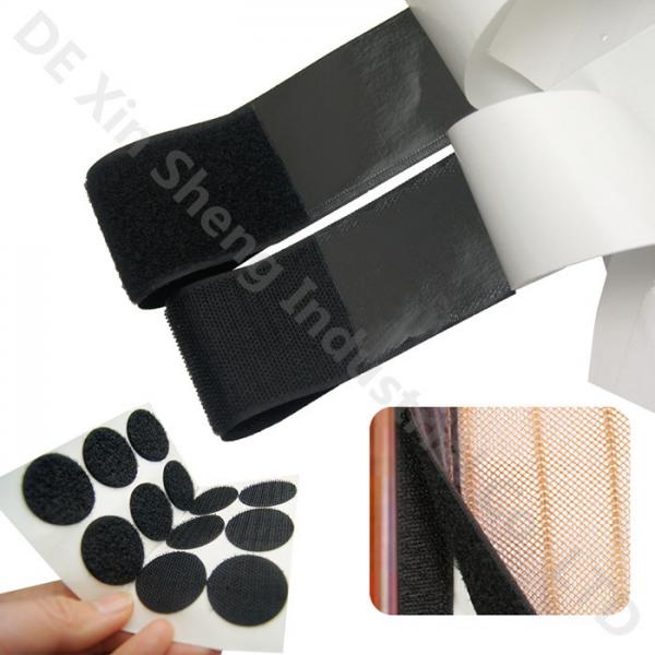 Cheap Black Color Self Adhesive Hook And Loop Tape Carpet  Tape Hot Melt Glue for sale