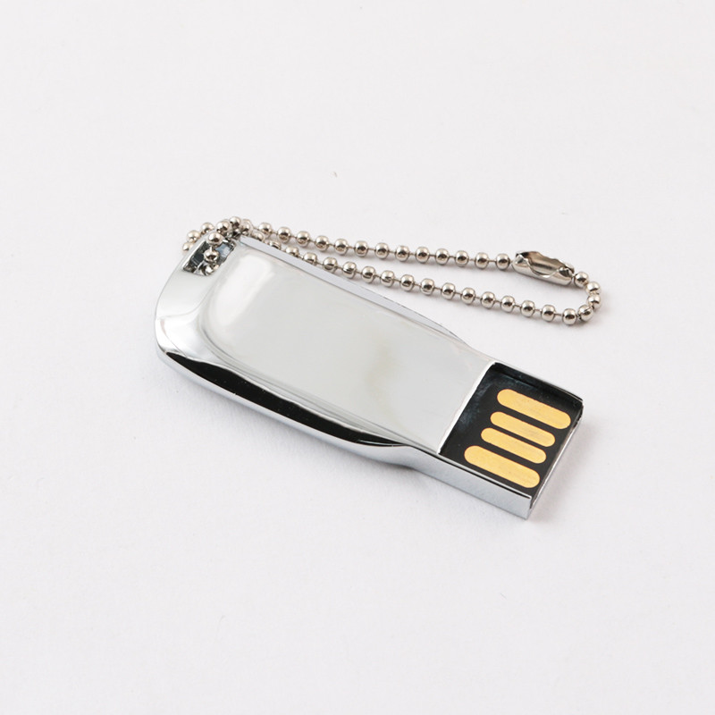 Silver Shiny Body Metal USB Pen Drive 2.0 64GB 128GB 20MB/S Conform US Standard