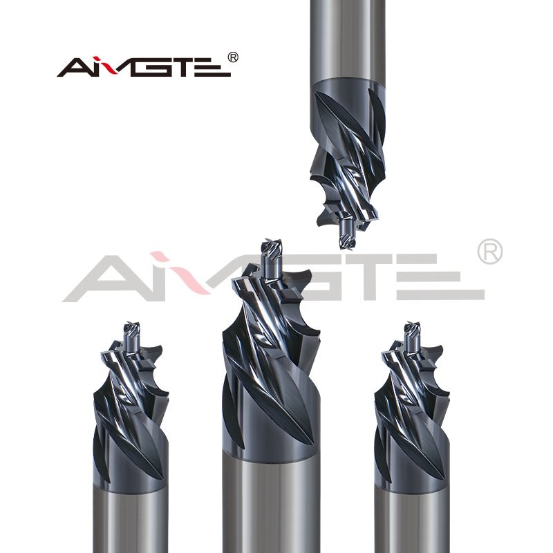 Solid Carbide Left Hand End Mills High Precision Form End Mill OEM For Steel