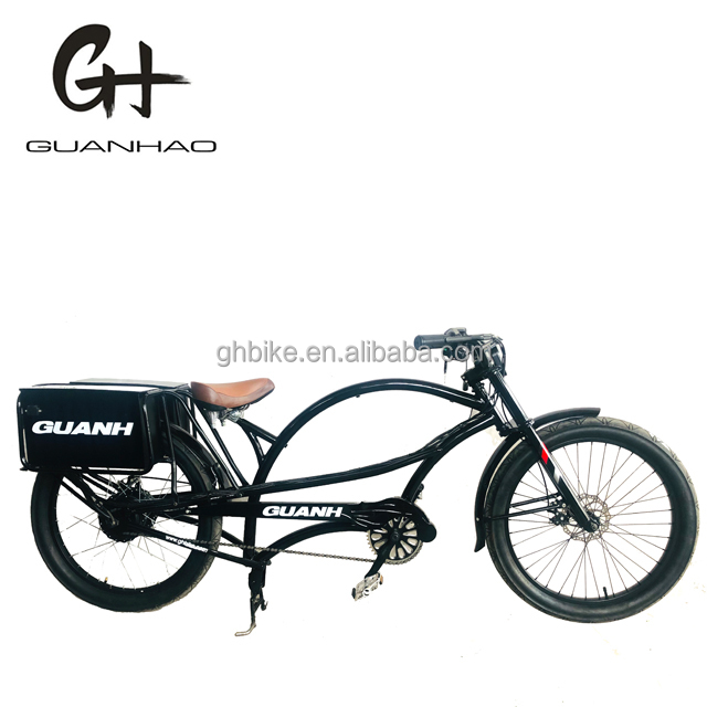 Rear Hub Motor 24inch 48V 1000W 17.5AH EN15194 chopper beach cruiser Electric Bicycle