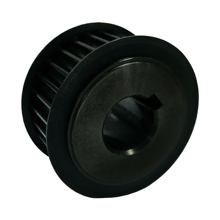 Black Aluminum Timing Belt Pulley Black Cast Iron Timing Wheel
