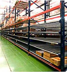 FIFO Warehouse Carton Flow Rack / Gravity Flow Racking Systems For Tobacco Industry