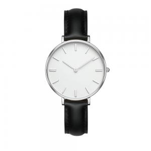 China Black Genuine Leather Ladies Wrist Watches With Interchange Strap on sale