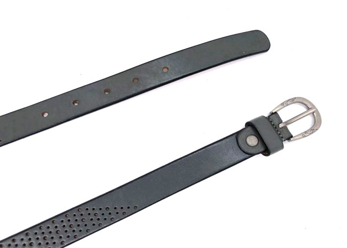 Hollow - Out Women'S Fashion Leather Belts / Ladies Black Belt 2.5cm*110 Cm