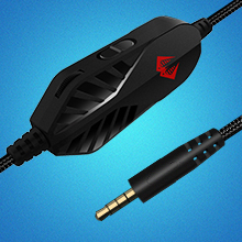Dynamic Vocalism Principle PC Gaming Headphones Wired With Soft Mic LED Light OEM