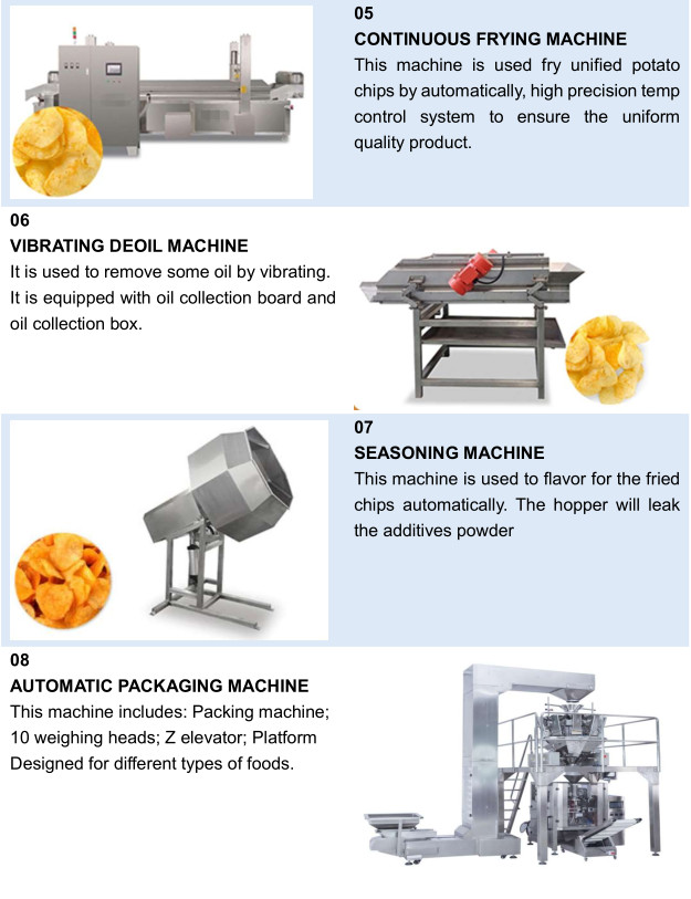 304 Stainless Steel Frozen French Fries Making Machine