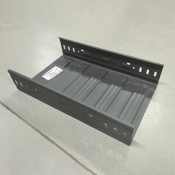 Wall Mounting Or Hanging Cable Tray Industrial Metal Cable Trough 100mm - 1000mm