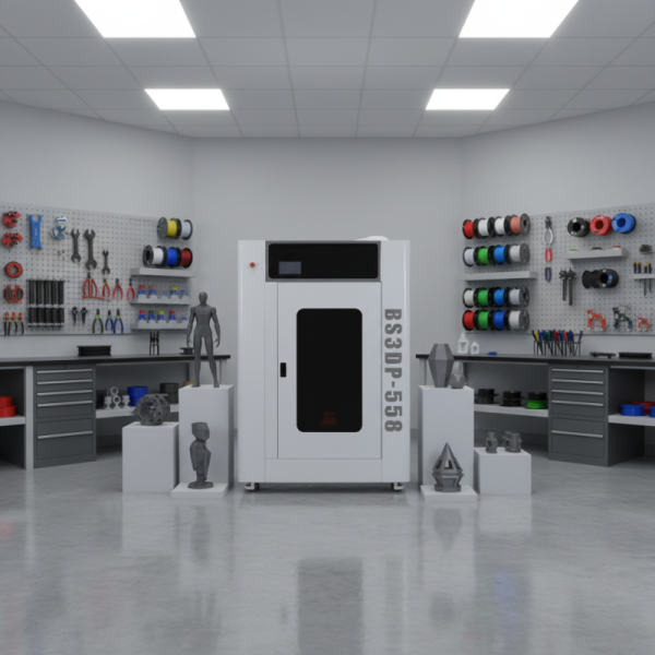 BS3DP-558 3D Printer Driver/Software Solution 430x700 mm Build Volume Auto Leveling Dual Extruder ABS/PLA Resin Rapid