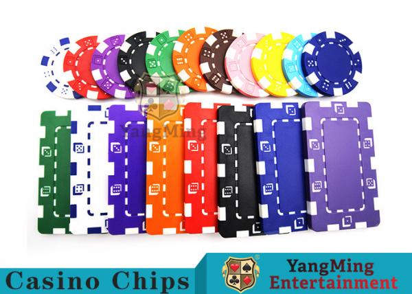 Cheap 11.5g - 32g Clay Poker Chips With Sticker With Unique Dice Fancy Mold Design for sale