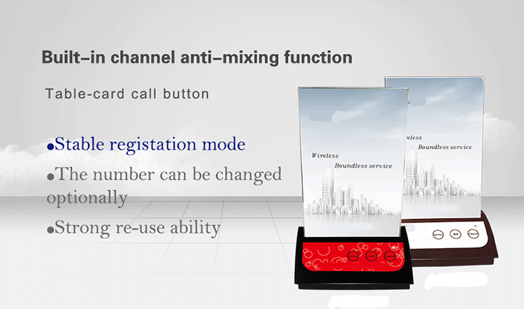 Table stand menu holder restaurant equipment waiter buzzer calling system