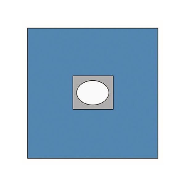 Aperture Round Hole Fenestrated Surgical Drapes Adhesive Tape Tri - Lamination