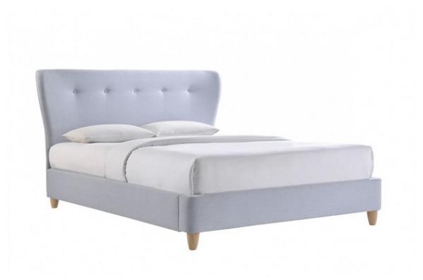 fabric bedroom set, grey fabric kind size bed