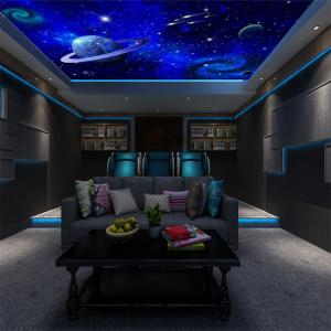 Quality 12VDC Polyester Fiber Optic Star Ceiling Panels Caviar Ceiling Acoustic Panel wholesale
