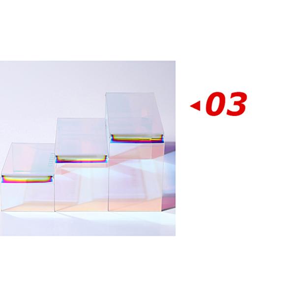 Clear Cast Red Coloured Perspex Sheets Iridescent Dichroic Double Sided