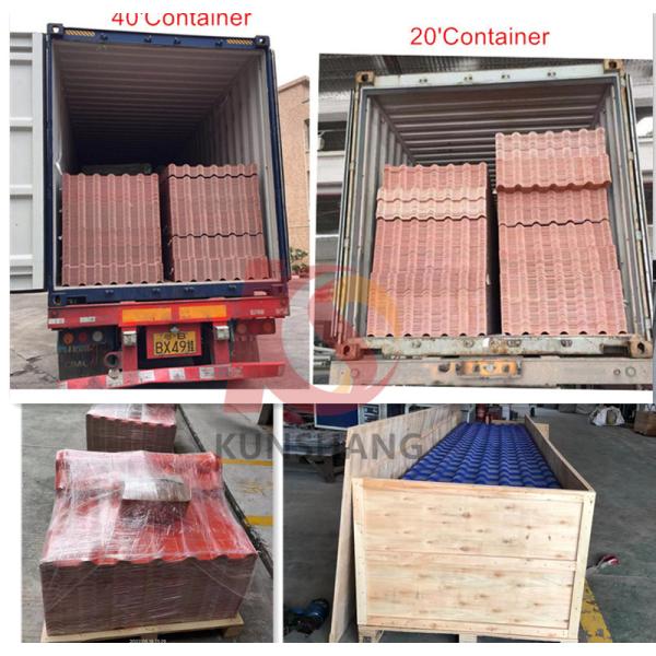 Brick Red Spanish PVC Roof Tile for Residential Roofing with Strong Loading Bearing