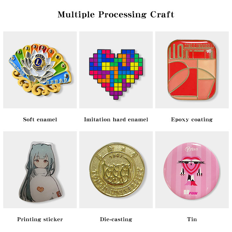 Custom Design 3D Logo Hard Soft Enamel Metal Magnetic Badge Lapel Pin for Suit Boys With Backing Card