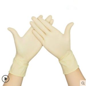 Quality 100% Natural 22*9cm Disposable Latex Exam Gloves wholesale