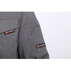 Flap Suit Anti Static Fabric Gray Jacket Work Clothes