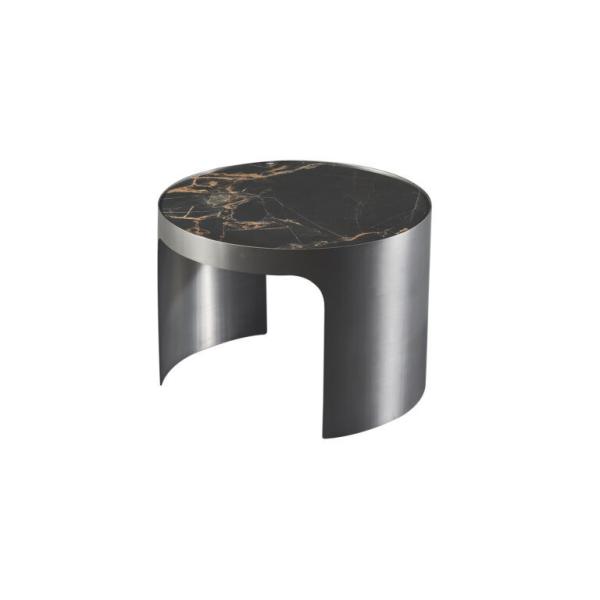 Round Ceramic Marble Top Coffee Table Home Furniture Living Room Side table