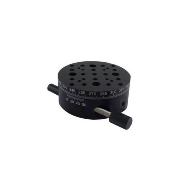 Cheap 360 Degree  Angular Manual Rotation Stage 82mm Diameter Black for sale
