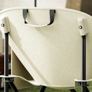 Metal Moon Camping Chair 150KG Capacity 600D Oxford Fabric