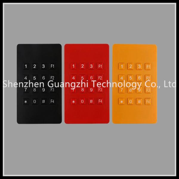 Cheap Three Colors 16 Key Plastic Computer Keyboard , Public Phone Booth Number Keypad for sale