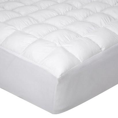 Cheap Plain Magic Soft Ballfiber Filling Mattress Cover Protector with Cotton Fabric Twin Size for sale