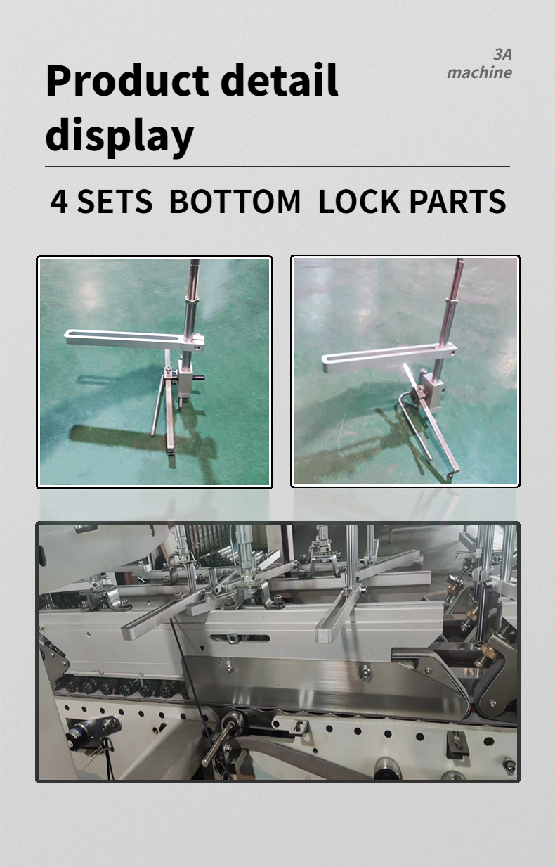 Wood Material SHH800AG-2 Automatic Bottom Automatic Box Making Folder Gluer Machine HRB