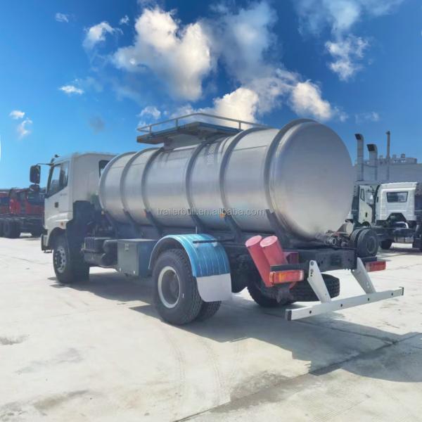 11-20T Foton / Forland Chassis 270hp Stainless Steel SS304 Tanker For Water And Food Delivery