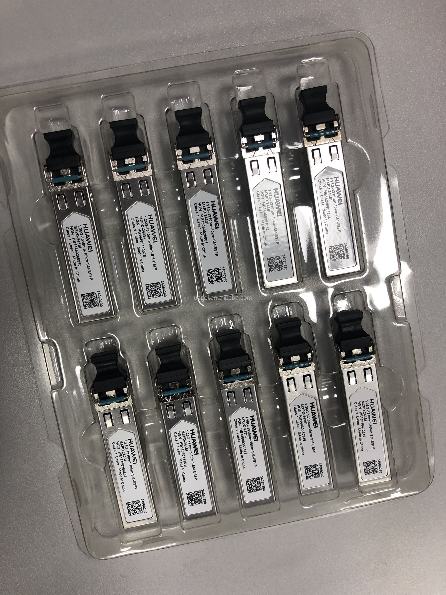 34060290 Huawei Low Speed Transceiver,ESFP,1310nm,1.25Gb/s,-9dBm,-3dBm,-19dBm,LC(-40~85),10km ESFP-1310nm-1000Base-LX
