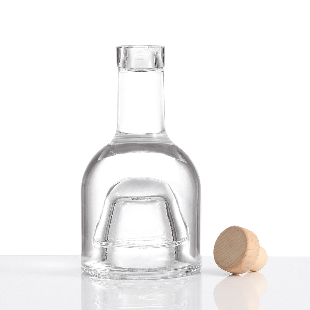 250ml Glass Bottle With Screw Stopper For Gin Vodka Whisky Made for Cosmestic and Wine