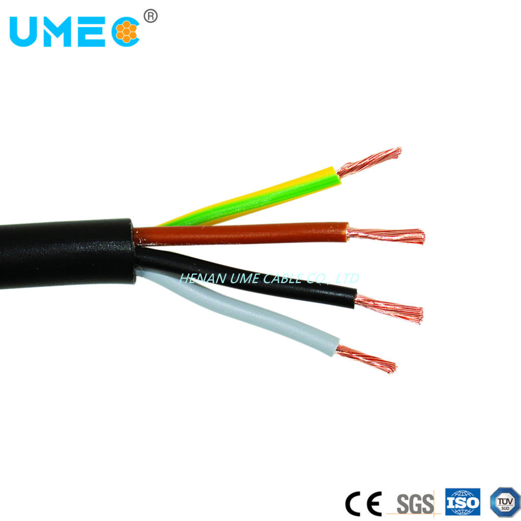 Cu Conductor PVC Insulated PVC Sheathed Round Flexible Wire Rvv