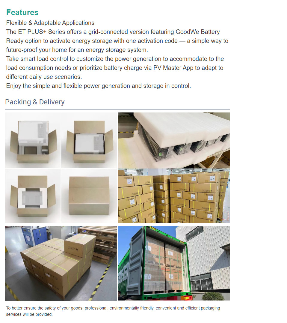 Goodwe ES G2 Series 3.6Kw 5Kw Single Phase Hybrid Solar Inverter