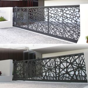 Quality Commercial Aluminium Profile Gate Aesthetic Aluminum Driveway Gate Lightweight wholesale
