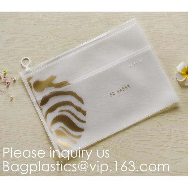EVA Zipper Bag For Underwear / Bikini/ Bra,Glitter Cosmetic Zipper Pouch Holographic PVC Makeup Brush Bag, Bagease, Pac