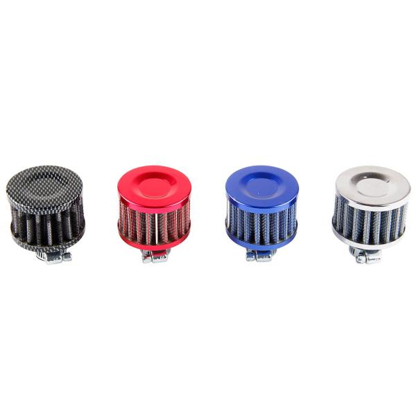 ES-1110 Universal car air intake filter neck size 12mm bright red color