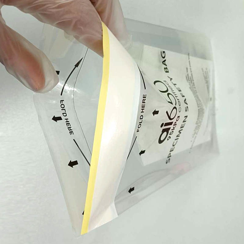 TPE Absorbent Meidcal Paper Autoclavable 95kPa Biohazard Bag