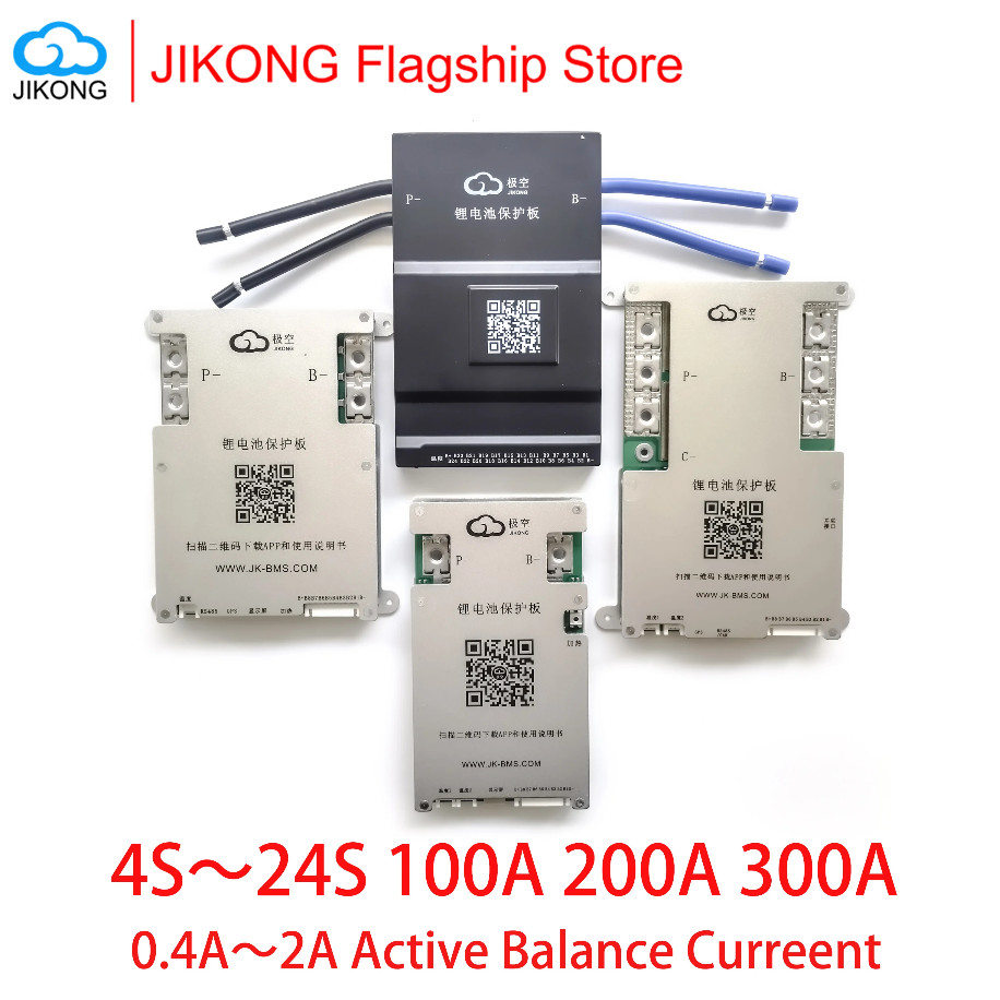 JIKONG Jk Bms Active Balance Bms 8S - 20S 24S Smart Bms 60A - 600A Lifepo4 Battery