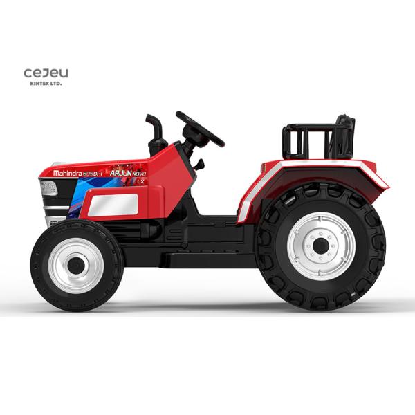 Led Light Childs Plastic Ride On Tractor 135*76*81CM 2.4G RC
