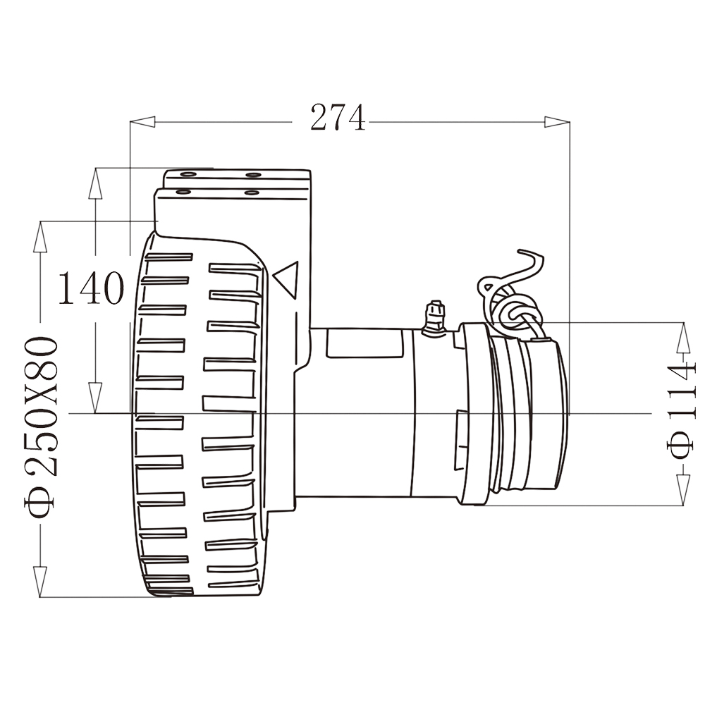 KAD04-DCY 400W Aerial work platform wheel specialized in aerial work equipment