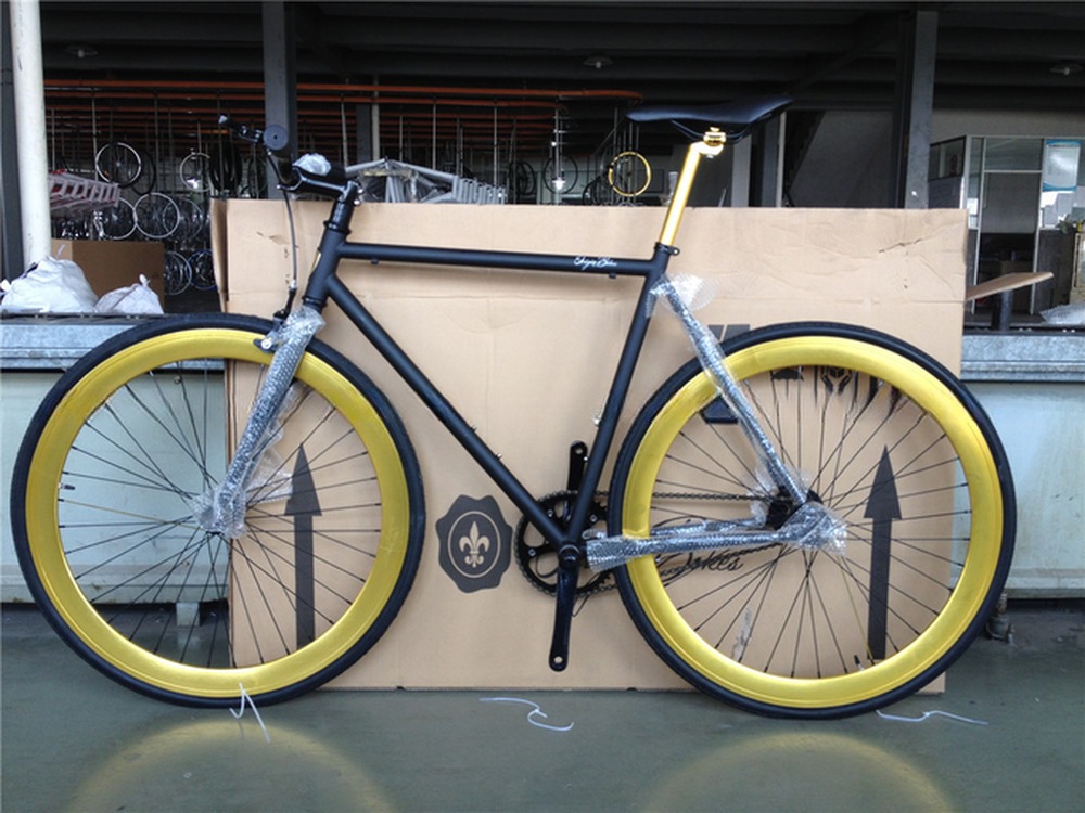 Fork Material Steel Customize Single Speed White Color Bici Fixie Bike for Adult