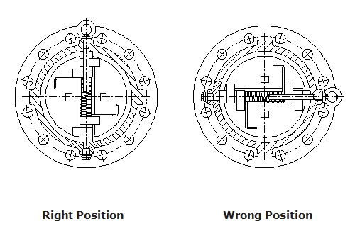 double disc check valve installation