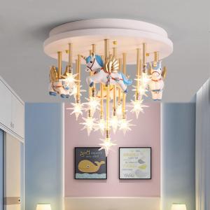 China Nnicorn Shape Led Cute Bedroom Lights For Girls Baby Room Light For Kids Room Chandelier(WH-MA-137) on sale