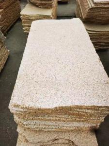 China Slab Shape golden Granite Stone With Strong Wooden Crate Packaging for building materials on sale