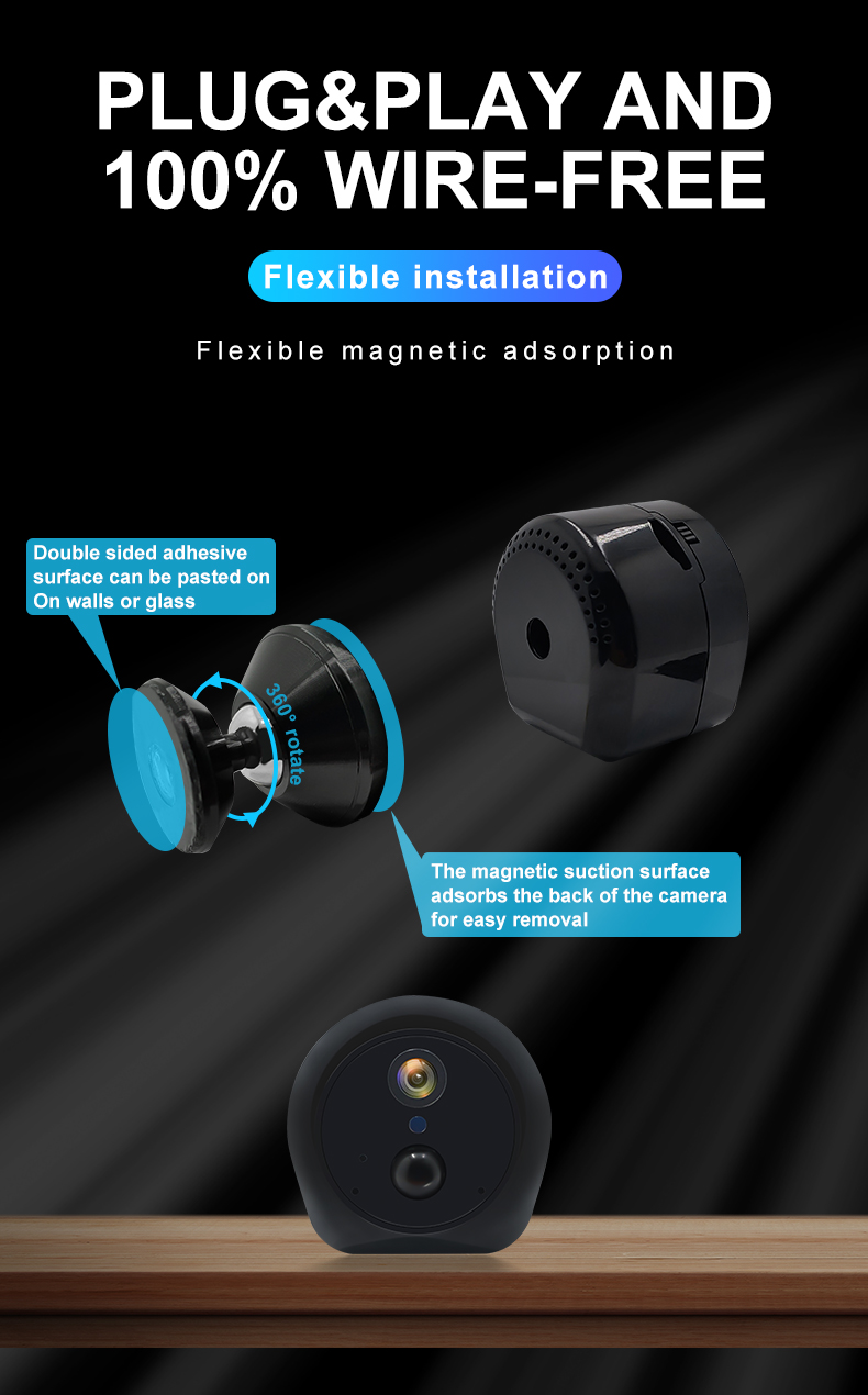 1080p Wifi Camera Home Security Camera Small Wireless Surveillance Camera Mini Camcorder Hd Night Vision