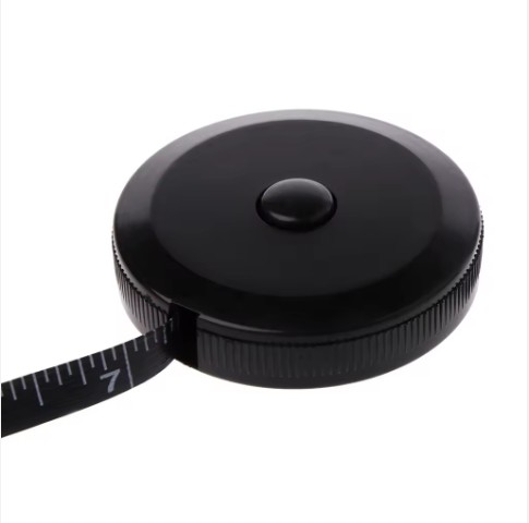 Wintape 1.5m/60inch Black Tape Measures Dual Sided Retractable Tools Automatic ABS Flexible Mini Sewing Measuring Tape