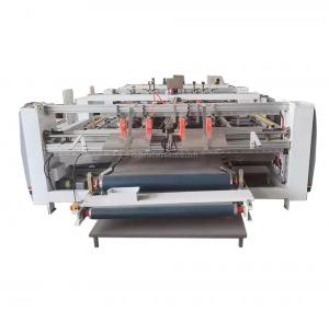 China Semi Automatic Double Pieces Corrugated Box Folder Gluer 220v on sale