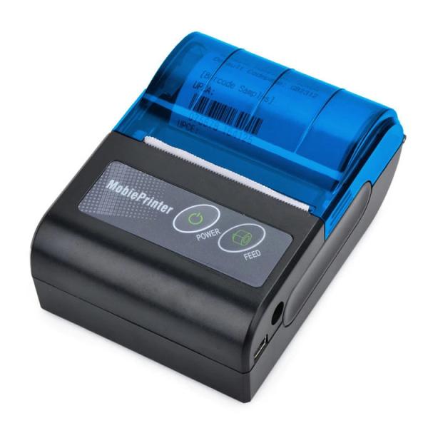 Bluetooth 58mm Thermal Receipt Printer Portable Mini Ticket Printer lithium battery