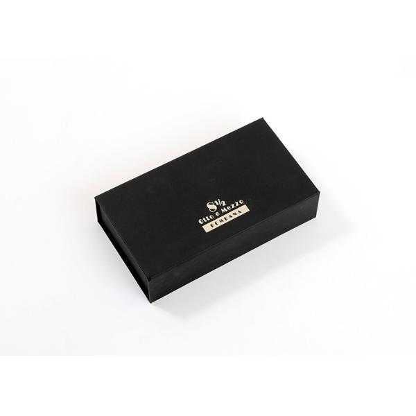 Black Cardboard Food Packaging Boxes , Magnetic Rigid Chocolate Boxes